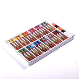 Öl Pastellkreiden Set | Ø 1 cm, 7,4 cm, 36 Farben Set | Pastellfarben