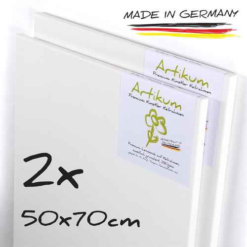 2x Artikum | PREMIUM KEILRAHMEN 50x70cm | Leinwände