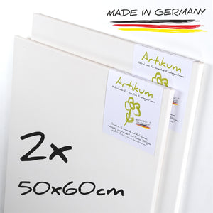 2x ARTIKUM | STUDENT KEILRAHMEN 50x60cm | Leinwände auf Keilrahmen