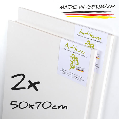 2x ARTIKUM | STUDENT KEILRAHMEN 50x70cm | Leinwände auf Keilrahmen