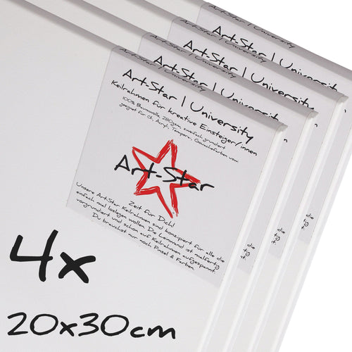 4 ART-STAR UNIVERSITY KEILRAHMEN 20x30cm | blanko Leinwände zum malen