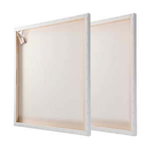 2x PREMIUM EXTRA HOCH 3D KEILRAHMEN 90x90cm | Galerie Leinwände