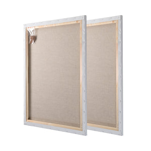 2x ARTIKUM LEINEN | PREMIUM LEINWAND auf KEILRAHMEN 50x60cm |