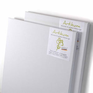 2x ARTIKUM LEINEN | PREMIUM LEINWAND auf KEILRAHMEN 50x60cm |