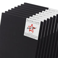 8x ART-STAR UNIVERSITY BLACK LEINWÄNDE 80x100cm | bespannte Keilrahmen